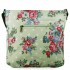 L1104F - Miss Lulu Canvas Square Bag Flower Polka Dot - Green
